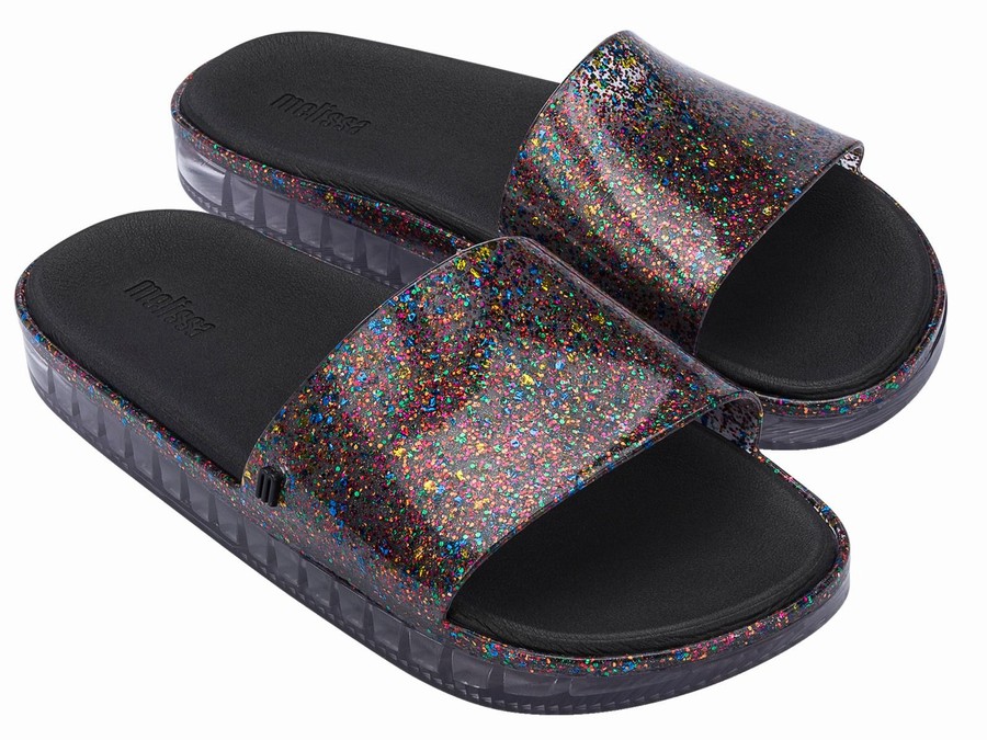 Chanclas De Baño Melissa Beach Next Gen Mujer - Negras - Argentina MGK-698254